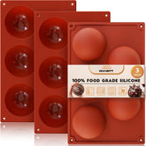 HKNMTT Hemisphere 3in chocolate bomb mold for quick, impressive cocoa bombs.