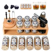 HMYBAR 26pcs whiskey smoker kit with torch for home bar flavor infusion