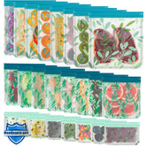 Hndnrxue PEVA bags 24-pack for versatile food storage and meal prep.