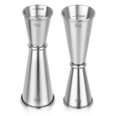 Hoiny 2oz 1oz dual jigger top view for accurate pouring