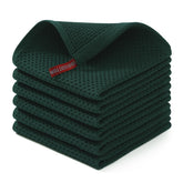 Homaxy cotton waffle dishcloth close-up shows soft texture for delicate cookware