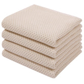 Homaxy waffle-weave dish towel close-up showing soft, durable absorbency.