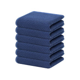 Homaxy waffle weave dish towel closeup shows soft, durable texture for cookware.