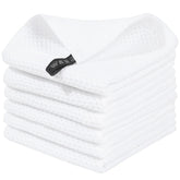 Homaxy waffle weave dishcloth shows soft texture and scratch-free cleaning