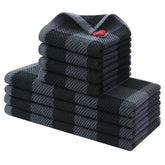 Homaxy kitchen towels set honeycomb weave close-up shows soft durable texture for daily use