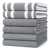 Homaxy Premium Kitchen Towels hanging display shows versatile design for daily kitchen tasks.