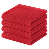 Homaxy waffle towels folded display, ultra-soft and absorbent for everyday kitchen tasks.