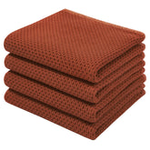 Homaxy waffle dish towel rust texture closeup highlights durable weave