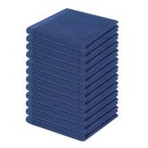 Homaxy waffle dishcloth in navy, 12x12, compact and premium quality.