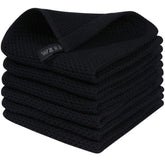 Homaxy waffle weave dish cloth close-up showing soft cotton texture for delicate cleaning