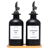 HOMCDALY olive oil dispenser bottle pour enables precise, mess-free drizzle