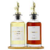 HOMCDALY olive oil dispenser bottle for controlled pouring on the counter