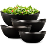 Home Beets 10 oz matte black serving bowl, ideal for salads and sides