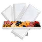 Home Beets white ceramic serving platter front view for stylish entertaining