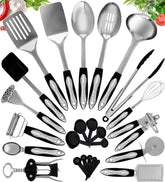 Home Hero stainless steel spatula with heat-resistant silicone tip, ideal for nonstick pans.