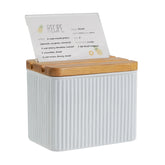 HOME PALETTE recipe box with complete set for organized kitchen storage and quick access to recipes