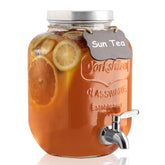 HomeFeel 1-gallon drink dispenser with spigot for easy lemonade service.