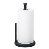 HOMEFELIZ black paper towel holder with anti-slip base keeps towels steady.