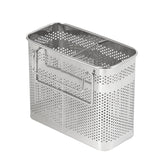 HOME&I silverware drying basket hanging on a rack keeps utensils within reach
