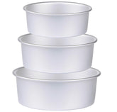 HomeMall 6-inch round cake pan with 3-inch depth for even baking.