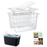 HOMENOTE 12-Qt sous vide container with BPA-free body for precise cooking visibility