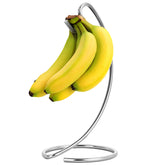 Homeries banana holder stand front view shows organized counter storage and easy access.