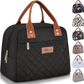 HOMESPON insulated lunch bag with front pocket for easy access to phone and cutlery