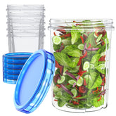 HOMETALL 32oz freezer container with blue lid for meal prep and stack storage