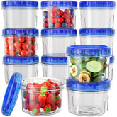HOMETALL freezer container with twist lid for leakproof 16 oz storage