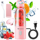 Homexup portable blender pink 17oz ideal for on-the-go smoothies.