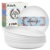 Homienly 9-inch textured-edge wheat straw plate adds style and safety to everyday meals.