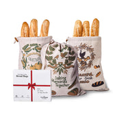 HomiePop bread bags with festive pumpkin design for Thanksgiving storage and freshness