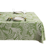 HOMOHEINI rectangle table cloth with green leaves pattern for stylish indoor dining.