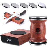Homultop rolling knife sharpener kit with diamond disc restores sharp edges fast