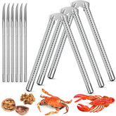 Honeydak nutcracker set with three sturdy crackers and six picks for easy shell cracking.