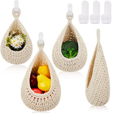 Honeydak teardrop hanging basket on wall for organized storage and style