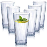 Hongboli unbreakable plastic glasses 20oz set for everyday use.