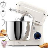 Honinst stand mixer in action with large 6.5qt bowl for large-batch baking.