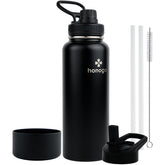 Honogo 40oz bottle with wide mouth for easy filling and quick cleaning.