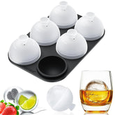 HONYAO whiskey ice ball mold with 6 spheres for premium cocktails