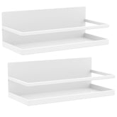 Hoopoton magnetic spice rack organizer mounted on fridge side for easy access.