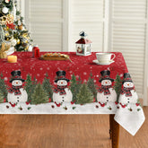 Horaldaily Christmas tablecloth 60x104 inch, ideal for festive dining and protection.