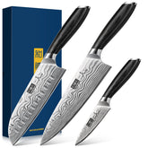 HOSHANHO 8-inch chef knife with ultra sharp edge for precise slicing.