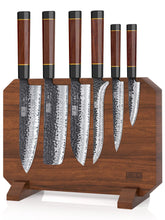 HOSHANHO 7-piece set with magnetic block for clutter-free countertop prep