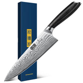 HOSHANHO 8-inch chef knife for precise chopping and everyday meals.
