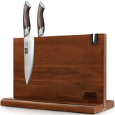 HOSHANHO double-sided magnetic knife block with wide blade access.