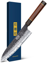 HOSHANHO gyuto 8-inch blade close-up shows sharp edge for precise slicing