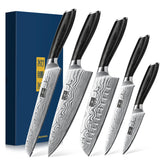 HOSHANHO 8-inch chef knife with pakkawood handle for precise slicing