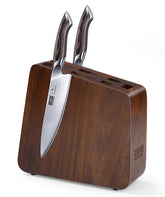 HOSHANHO magnetic knife block front view with double-sided magnets for quick access