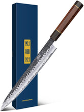 HOSHANHO 10-inch blade ready for ultra-thin sashimi slices and clean cuts.